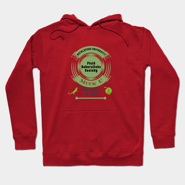 Muck U Field Naturalists Society Hoodie by Quirky Design Collective